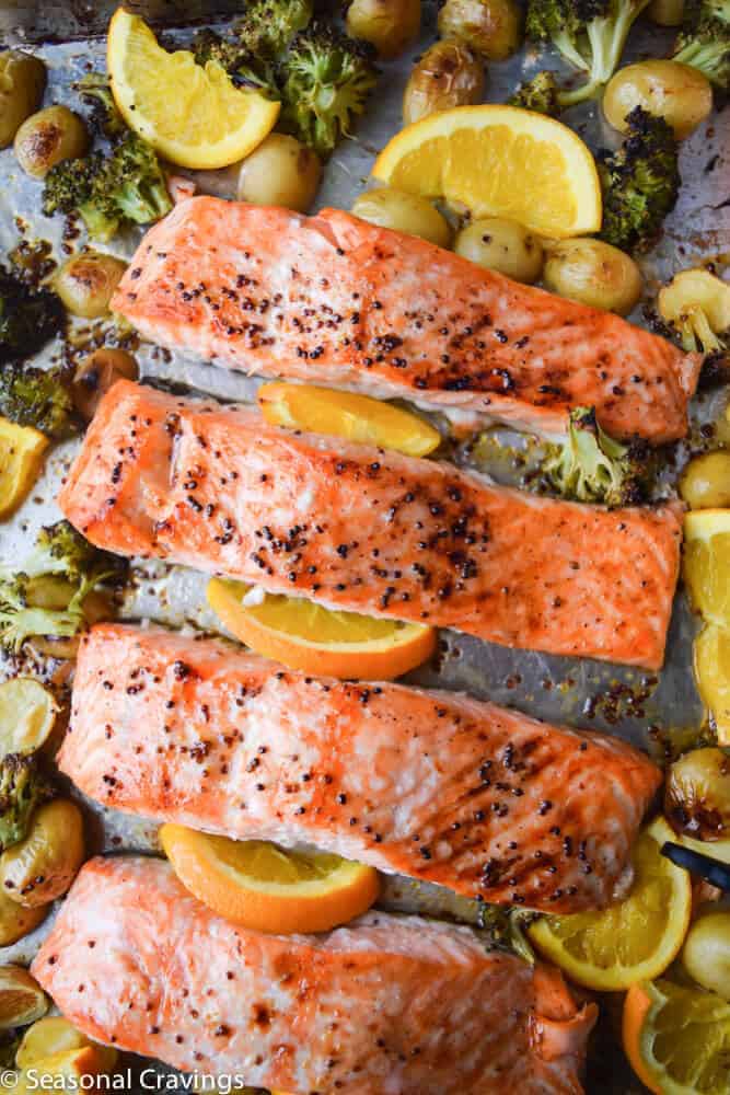 Sticky Maple Salmon | seasonalcravings.com