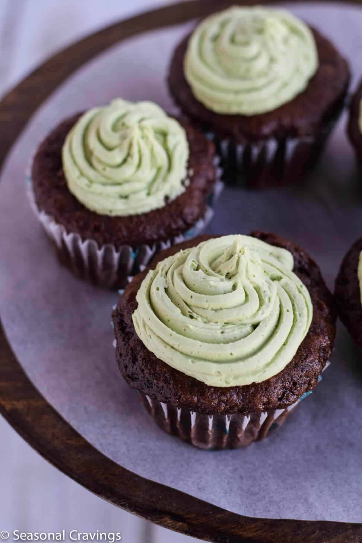 Gluten Free Chocolate cupcakes with buttercream frosting 