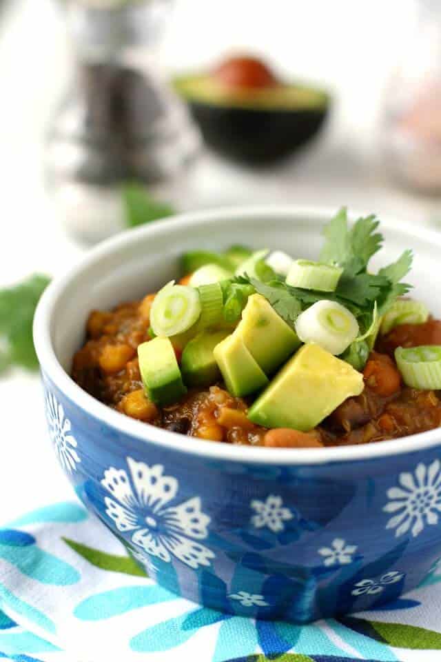 Slow Cooker Sweet Potato Quinoa Chili