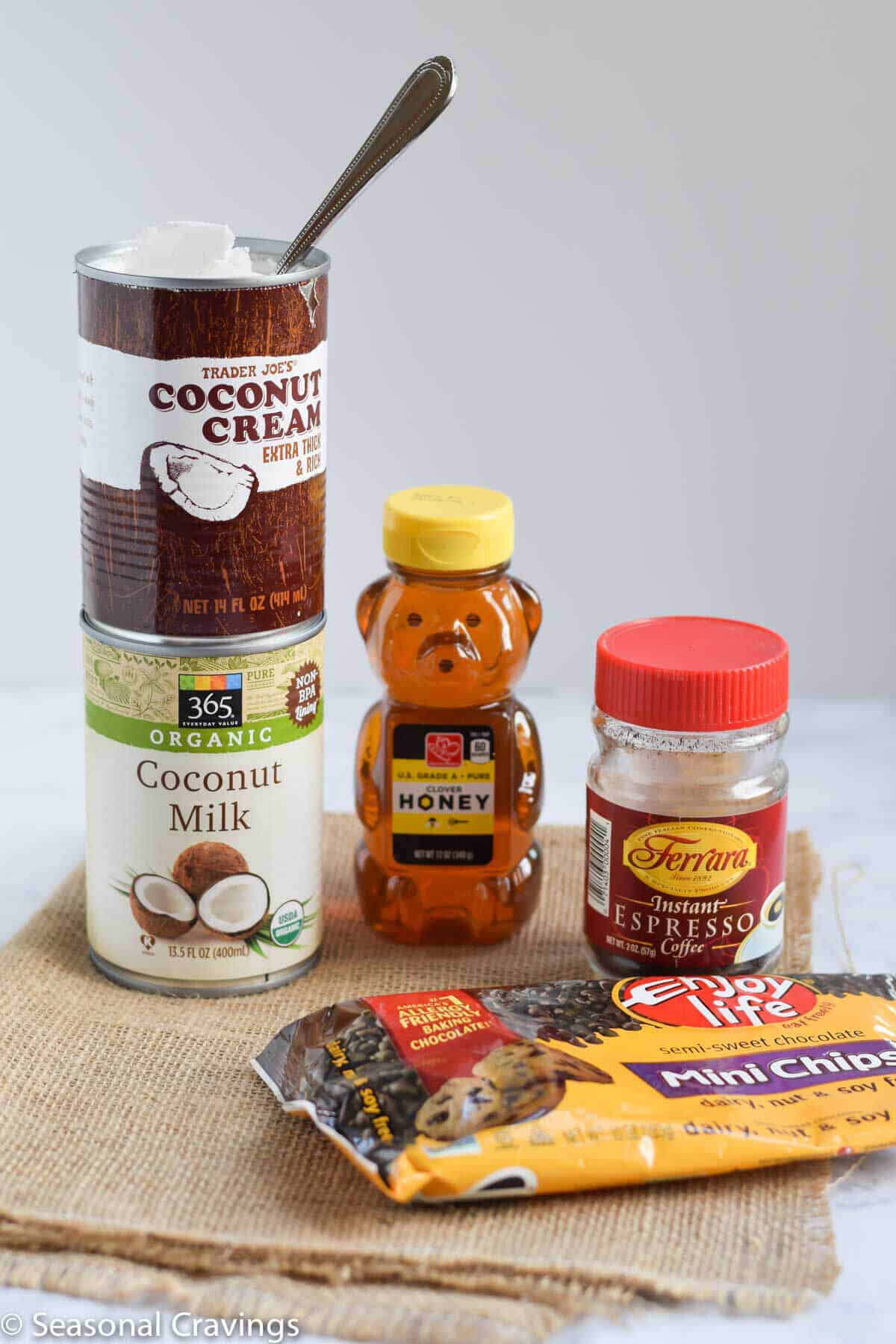 Coconut Ice Cream ingredients