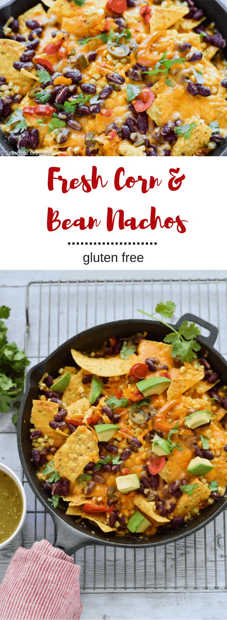 Fresh Corn and Bean Nachos