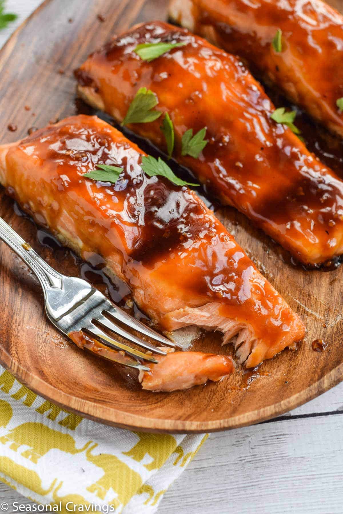 Baked teriyaki salmon recipe with glaze