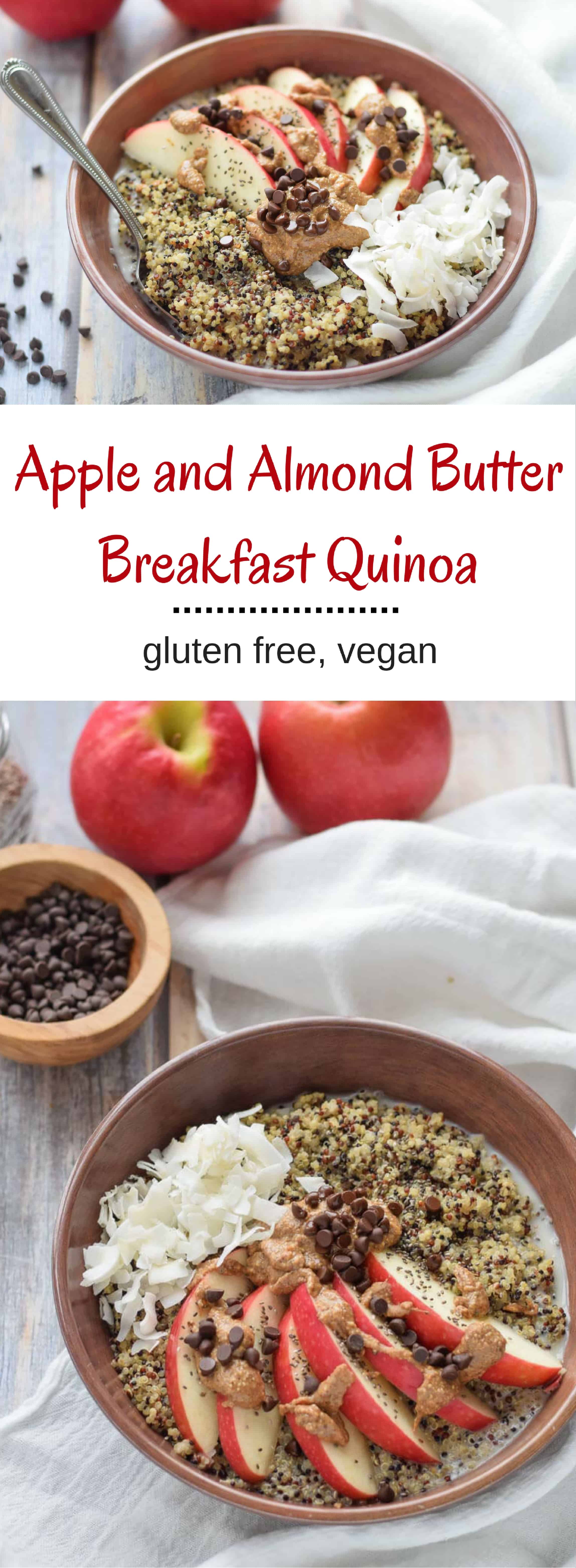 Apple and Almond Butter Breakfast Quinoa