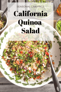 California Quinoa Salad is a refreshing summer dish that combines the flavors of California with the wholesome goodness of quinoa.
