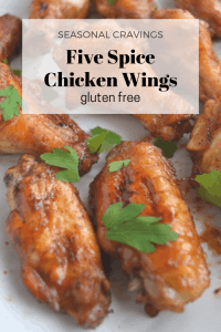 Easy Five Spice Chicken Wings, gluten free.