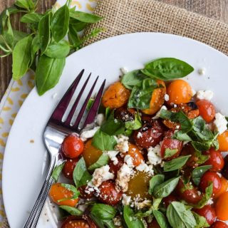 Grilled Tomato Salad With Feta and Basil