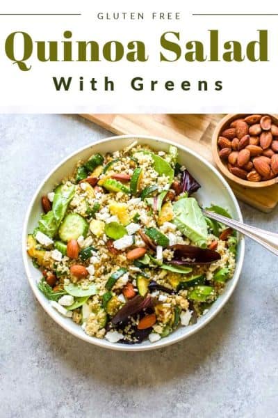 Eat Your Greens Quinoa Salad is a gluten free salad packed with nutritious greens.