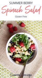 Summer Berry Power Salad featuring blueberries and raspberries.
Keywords: Summer Berry Power Salad