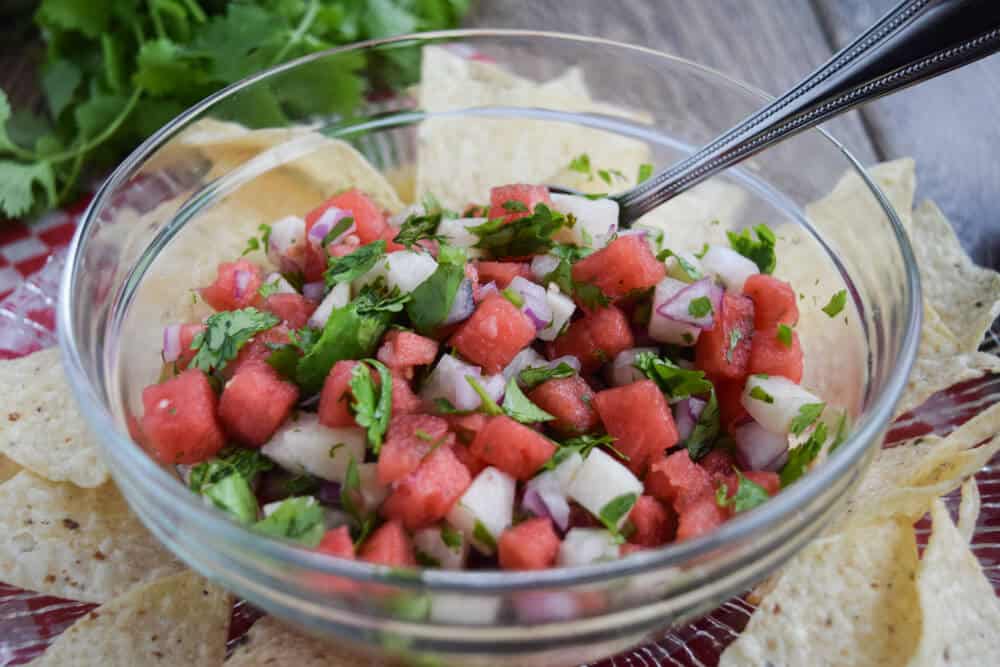 Watermelon and Jicama Salsa