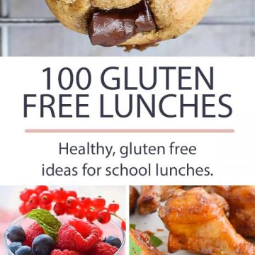 100 healthy gluten free lunchbox ideas for school lunches.