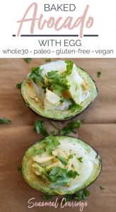 Baked Avocado With Egg: A delicious and nutritious recipe featuring a ripe avocado stuffed with a perfectly cooked egg. The combination of the creamy avocado and the runny yolk of the egg creates a