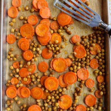Maple Carrots and Chickpeas