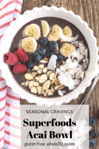 Indulge in the ultimate superfood delight - a seasonal and refreshing acai bowl.
