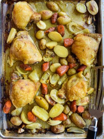 Sheet Pan Chicken With Tumeric