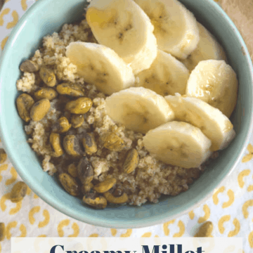 Creamy Banana Millet Porridge.