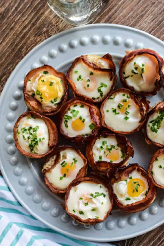 make ahead breakfast on the go bacon and egg cups