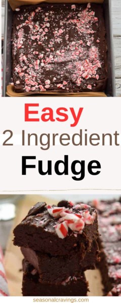 easy two ingredient fudge.