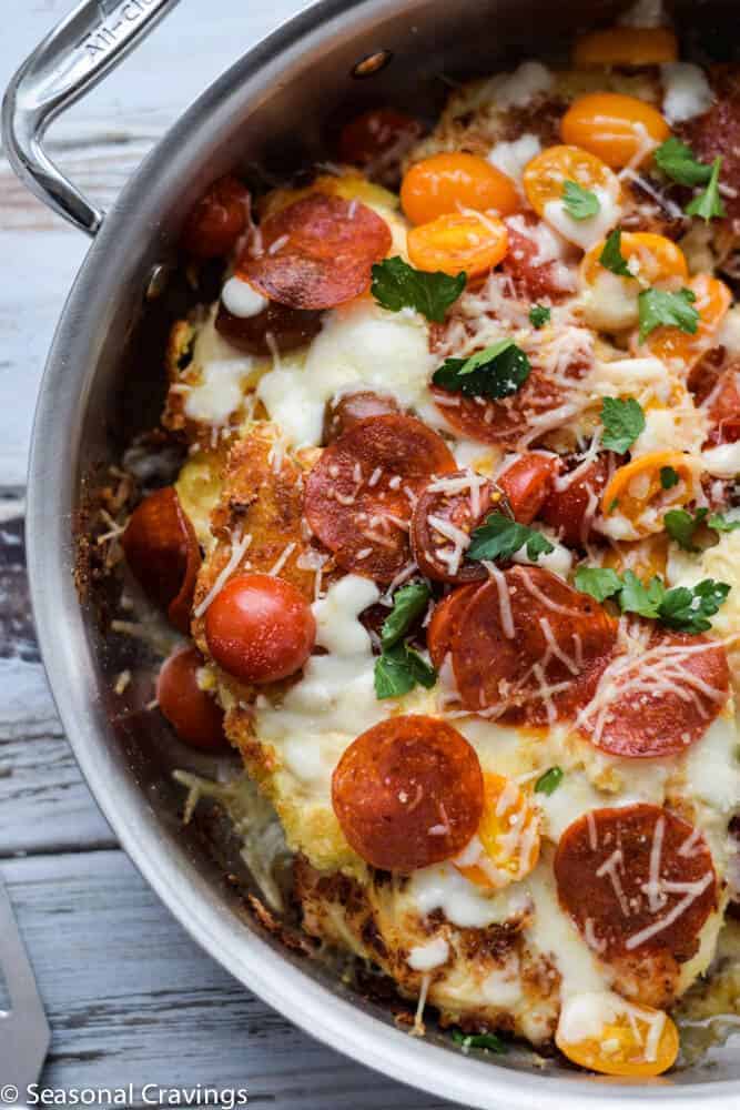 Chicken Parmesan with Pepperoni 