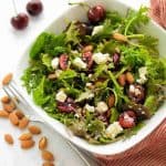 Supergreens Salad with Cherries and Feta