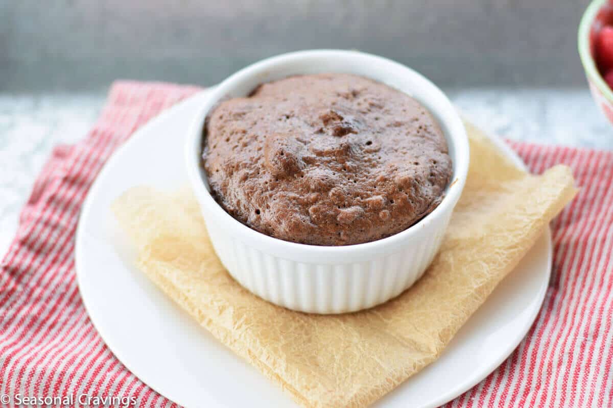 Gluten Free Chocolate Cashew Mug Cake
