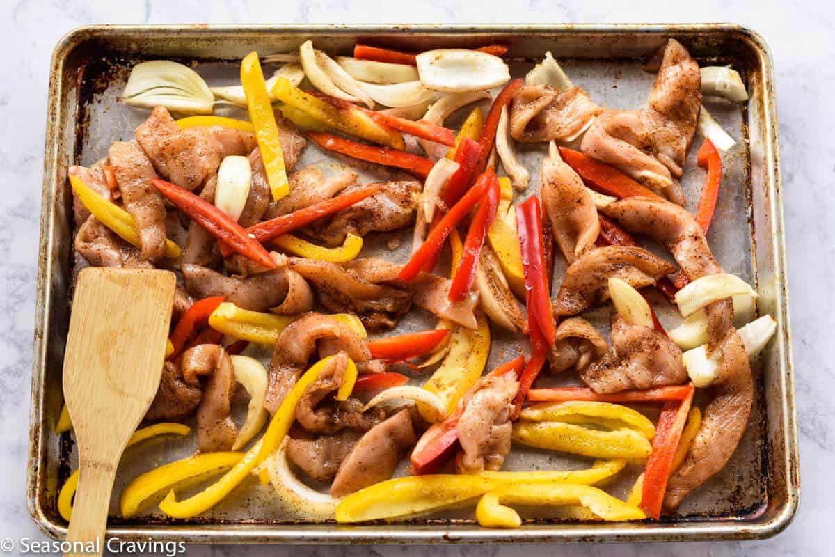 Sheet Pan Chicken Fajitas