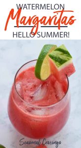 Watermelon margaritas are the perfect drink to enjoy during the summer.
