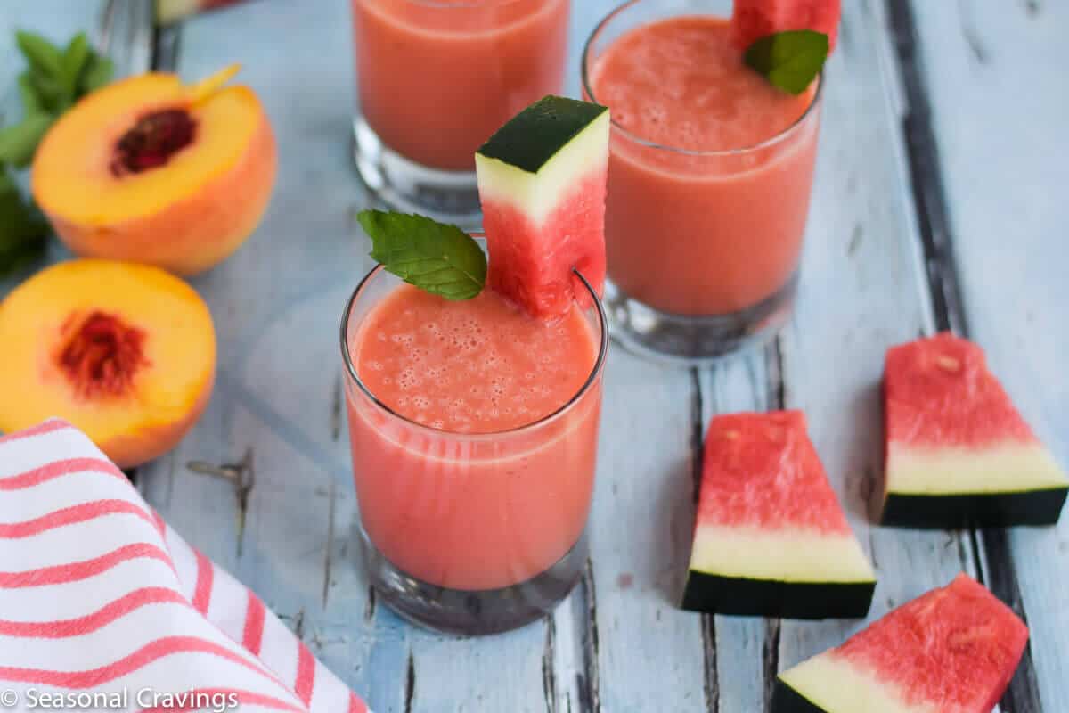 Watermelon Peach Smoothie