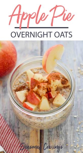 Apple pie overnight oats is a delicious and convenient breakfast option that combines the flavors of apple and cinnamon with the creamy texture of oats.