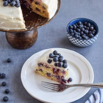 Gluten Free Lemon Blueberry Cake