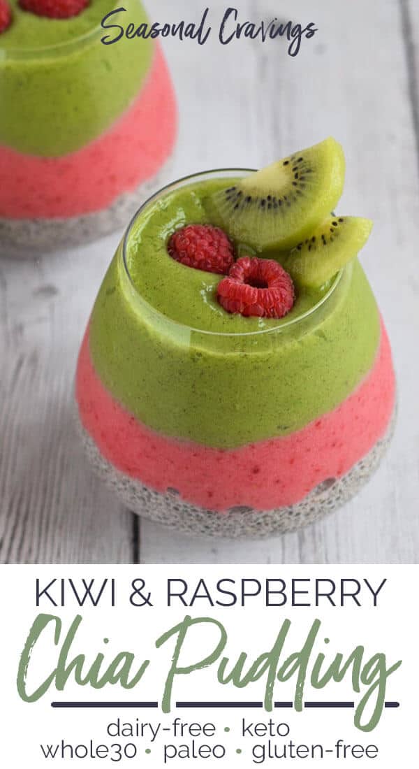 Kiwi and Raspberry Chia Pudding Seasonal Cravings