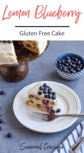 A delectable gluten-free cake bursting with the refreshing flavors of lemon and juicy blueberries.
