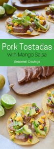 Pork Tostadas with Mango Salsa