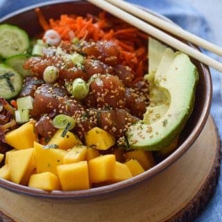 Tuna Poke Bowl with Mango