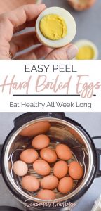 Enjoy a healthy breakfast with easy peel hard boiled eggs.