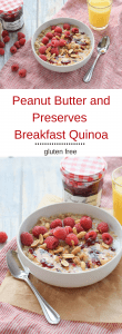Peanut Butter and Preserves Breakfast Quinoa
