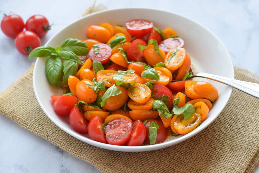 Marinated Tomato Basil Salad