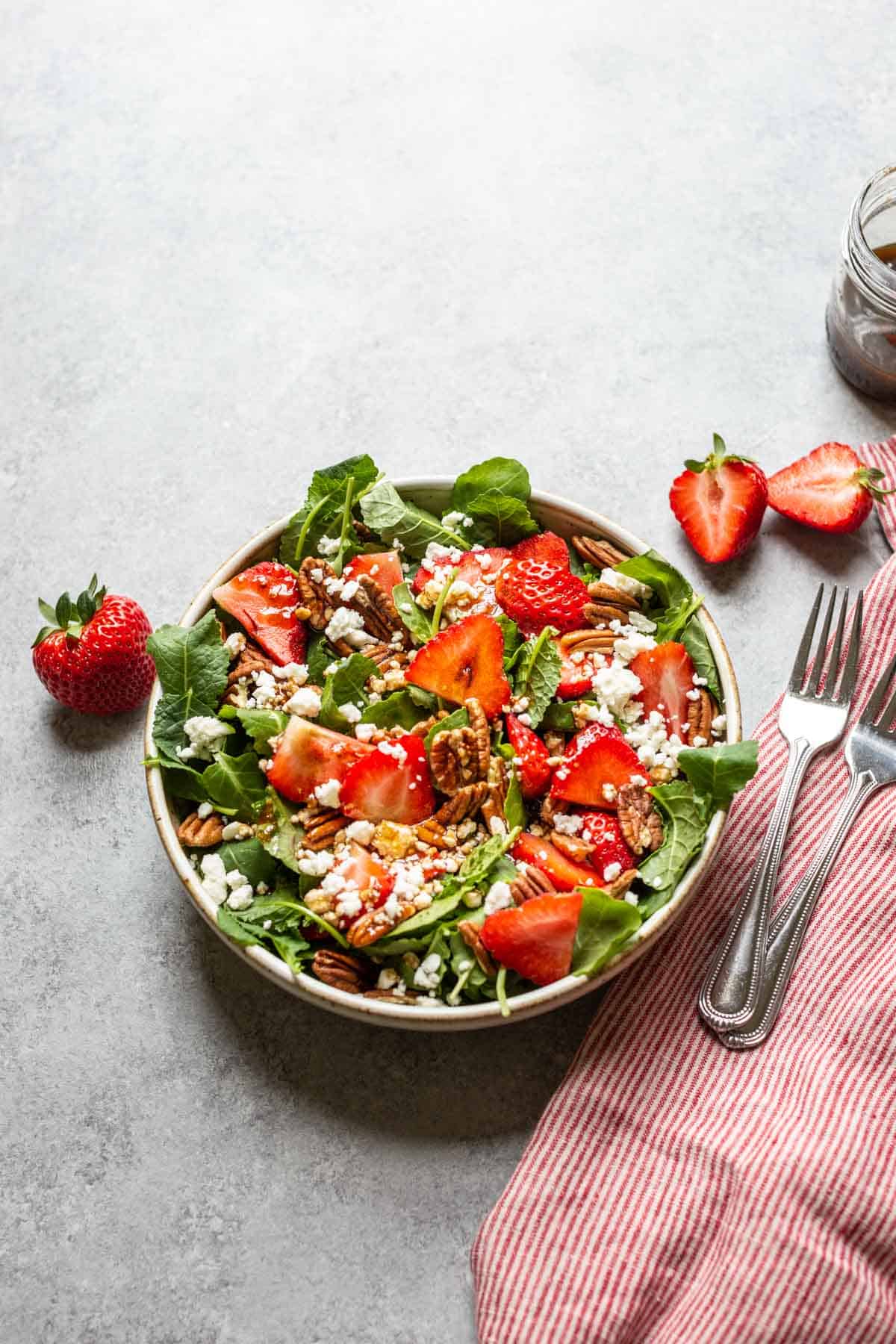Strawberry and Feta Salad with Pecans