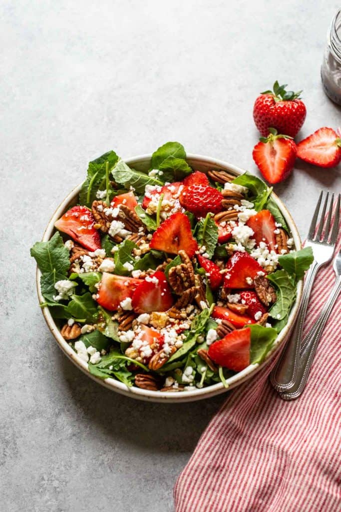 Strawberry and Feta Salad with Pecans · Seasonal Cravings