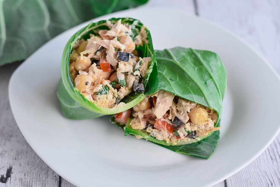 Tuna Salad Collard Wrap