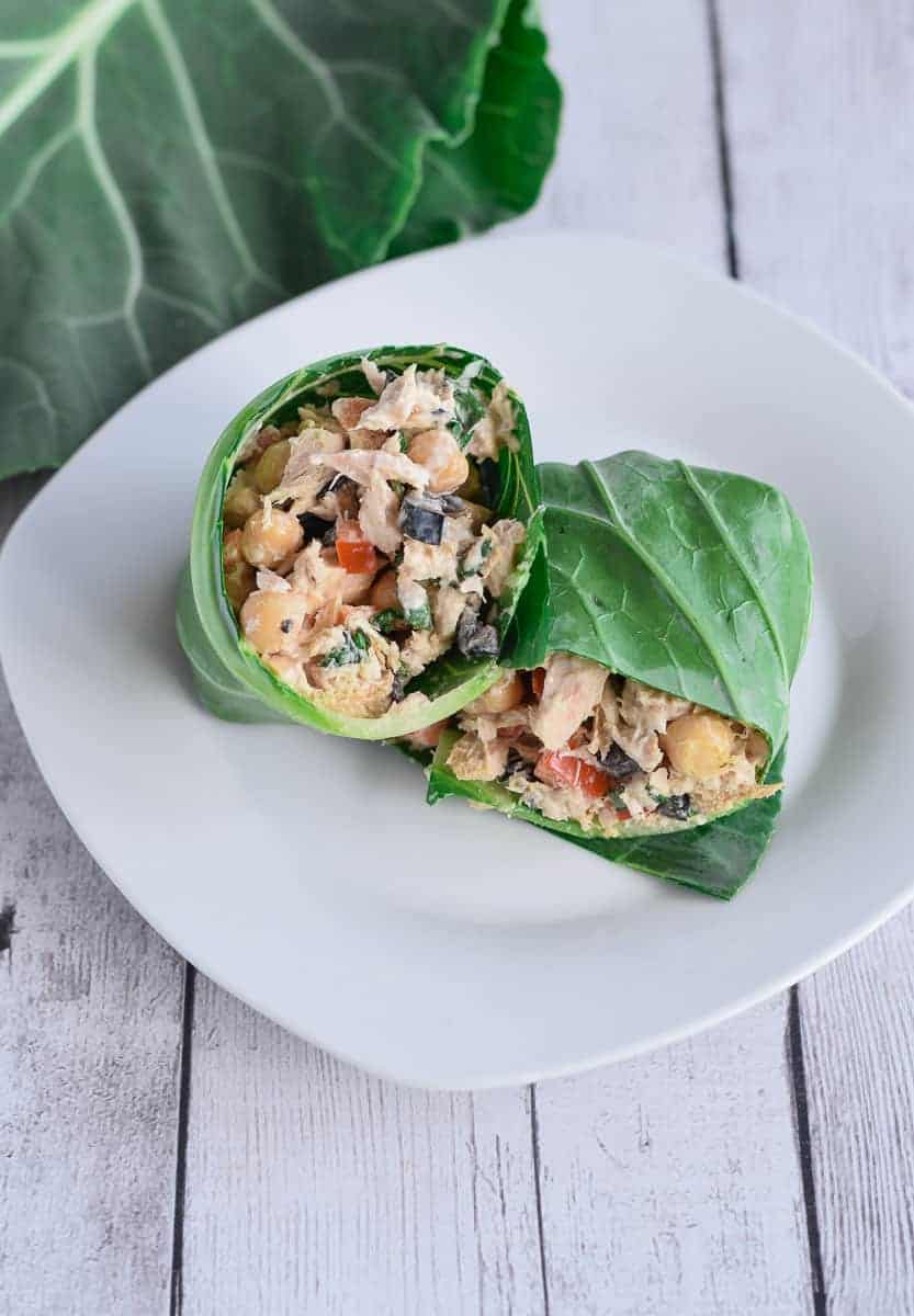 Tuna Salad Collard Wrap