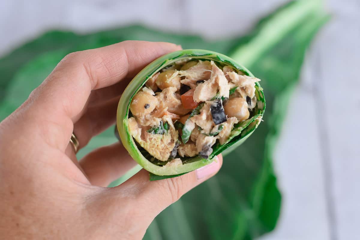 Tuna Salad Collard Wrap