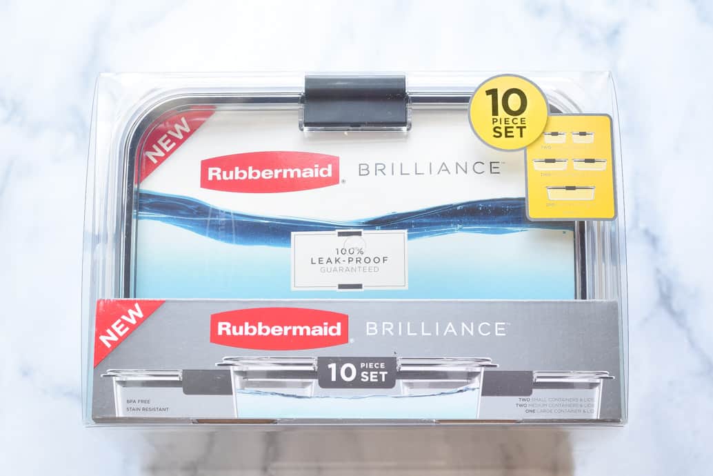 Rubbermaid clear containers