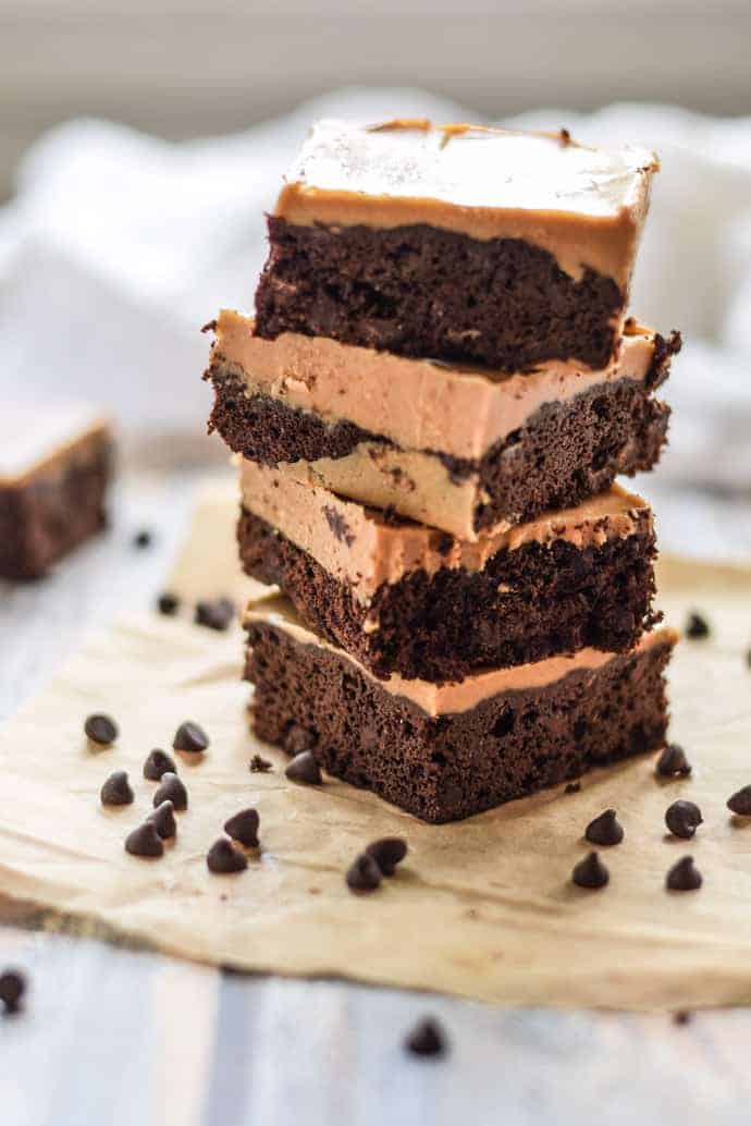 Paleo Brownies with Almond Butter Icing