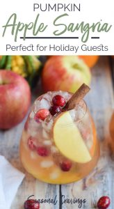 Apple Cider Sangria, a perfect holiday beverage for guests.
