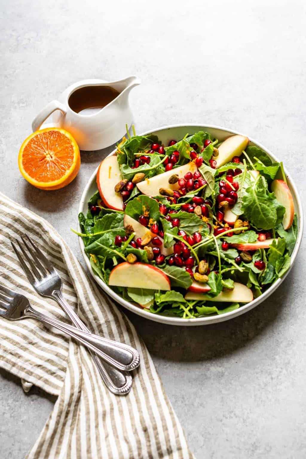 Kale And Apple Salad With Maple Mustard Dressing · Seasonal Cravings