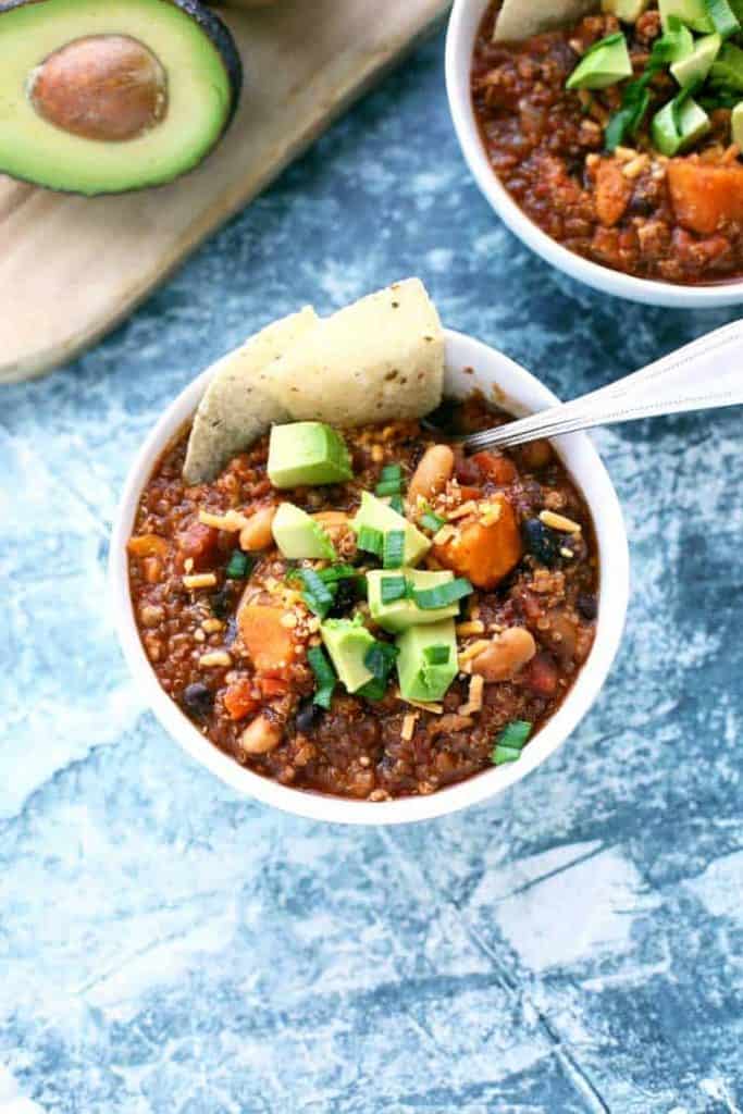 Chili di quinoa di tacchino