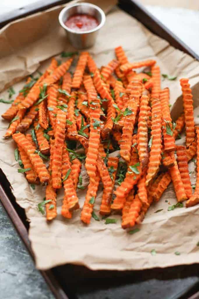 Oven Roasted Spiced Sweet Potato Fries