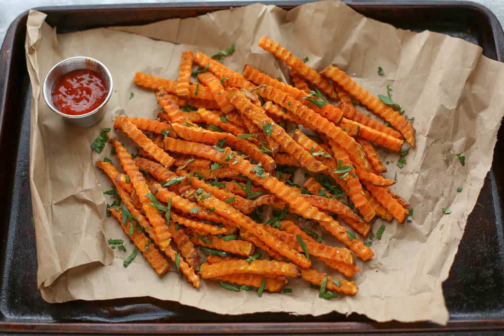 Oven Roasted Spiced Sweet Potato Fries