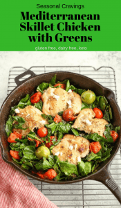 Mediterranean skillet chicken with greens is a delicious and healthy dish that brings together the vibrant flavors of the Mediterranean. This recipe features tender chicken cooked in a skillet with a medley of fresh greens