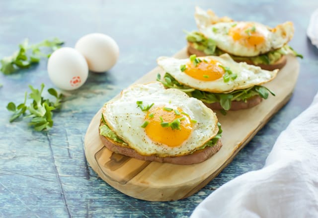 Sweet Potato Toast with Egg